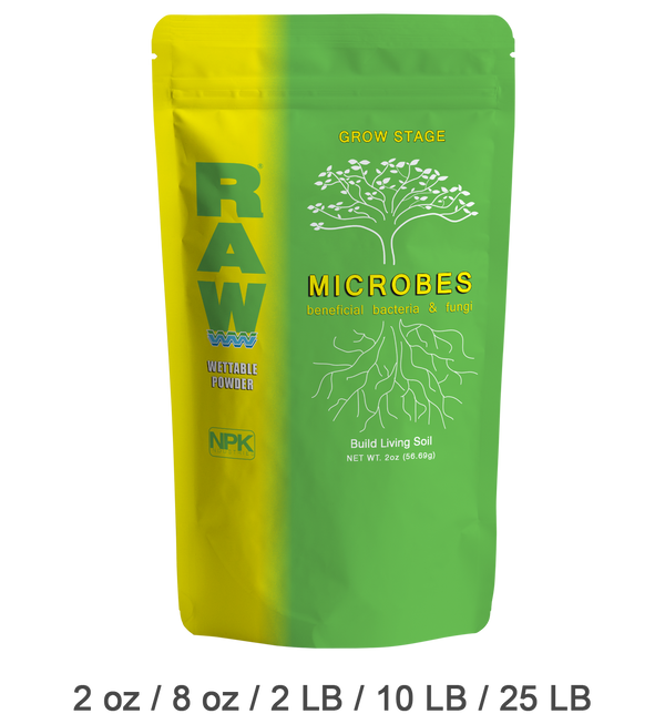 RAW Microbes Grow Stage | Beneficial Bacteria & Fungi | Root & Vegetative Support