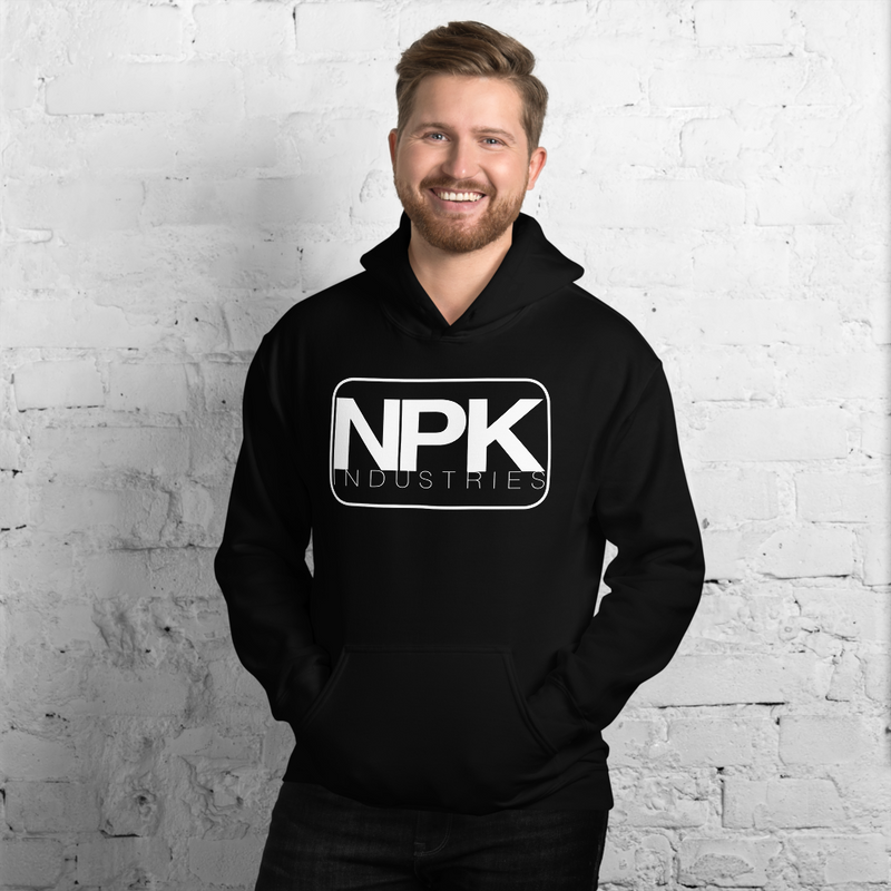 NPK / RAW Unisex Hoodie White Logo