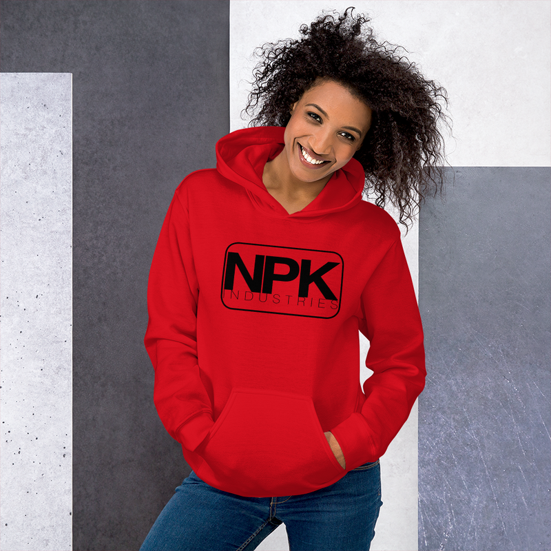 NPK / RAW Unisex Hoodie Black Logo